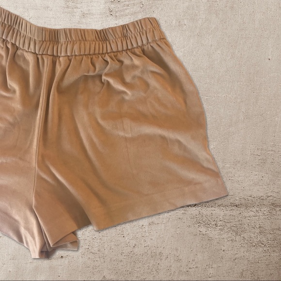Zara Trafaluc Western Boho Faux Suede Brown Shorts - Picture 6 of 12